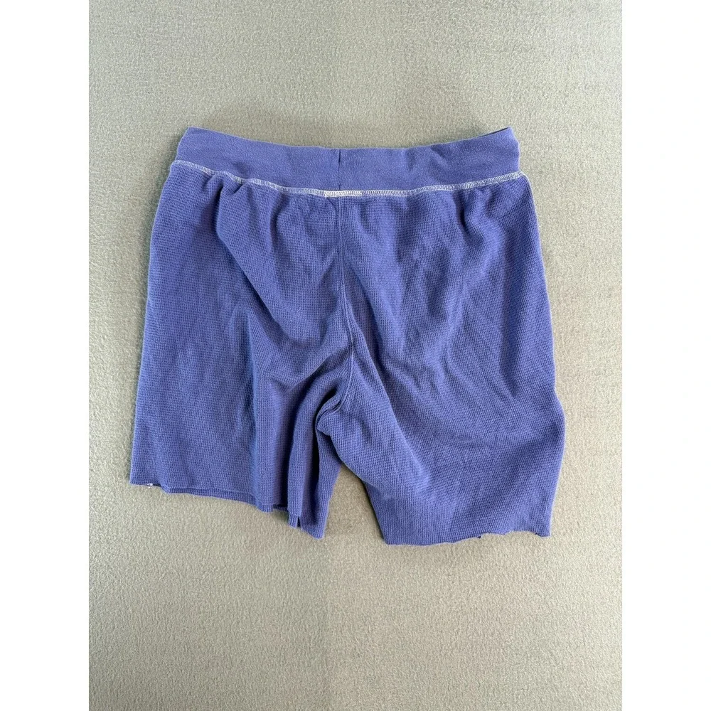 Polo Ralph Lauren Shorts Mens Small Blue Waffle Knit Sweat Lounge Casual
